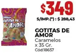 Diarco Gotitas de amor caramelos oferta