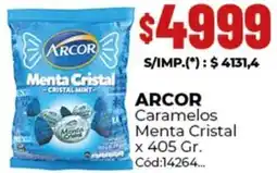 Diarco Arcor caramelos menta cristal oferta