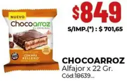 Diarco Chocoarroz alfajor oferta