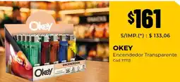 Diarco Okey encendedor transparente oferta