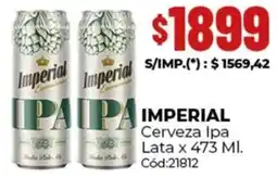 Diarco Imperial cerveza ipa lata oferta