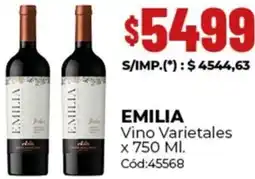 Diarco Emilia vino varietales oferta