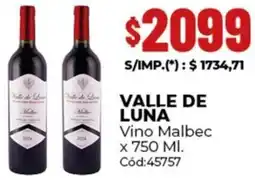 Diarco Valle de luna vino malbec oferta