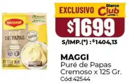 Diarco Maggi puré de papas cremoso oferta