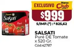 Diarco Salsati puré de tomate oferta