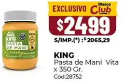 Diarco King pasta de maní vita oferta