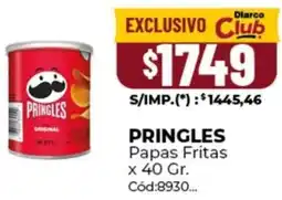 Diarco Pringles papas fritas oferta