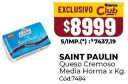Diarco Saint paulin queso cremoso media horma oferta