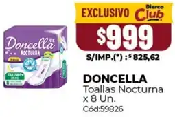 Diarco Doncella toallas nocturna oferta