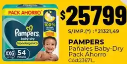 Diarco Pampers pañales baby-dry pack ahorro oferta