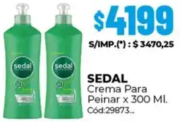 Diarco Sedal crema para peinar oferta