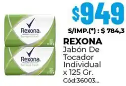 Diarco Rexona jabón de tocador individual oferta