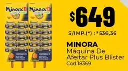 Diarco Minora máquina de afeitar plus blister oferta