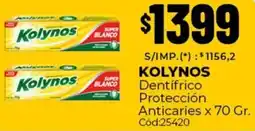 Diarco Kolynos dentifrico protección anticaries oferta