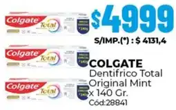 Diarco Colgate dentifrico total original mint oferta