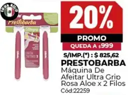 Diarco Prestobarba máquina de afeitar ultra grip rosa aloe oferta