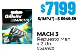 Diarco Gillette mach3 repuesto men oferta