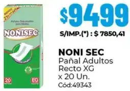 Diarco Noni sec pañal adultos recto oferta