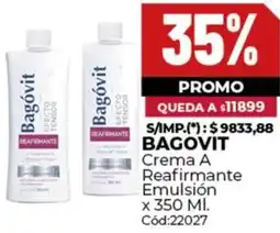 Diarco Bagovit crema a reafirmante emulsión oferta