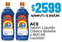 Diarco Ace jabón líquido clásico botella oferta
