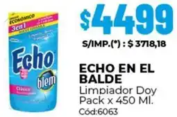 Diarco Echo en el balde limpiador doy pack oferta