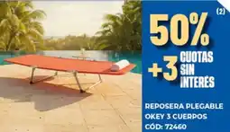 Diarco Okey reposera plegable oferta