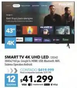 Nexon Philips smart tv 43" oferta