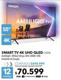 Nexon Philips smart tv 55" oferta