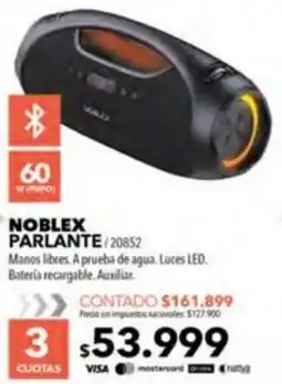 Nexon Noblex parlante oferta