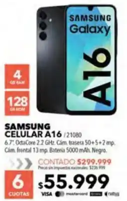 Nexon Samsung celular A16 oferta