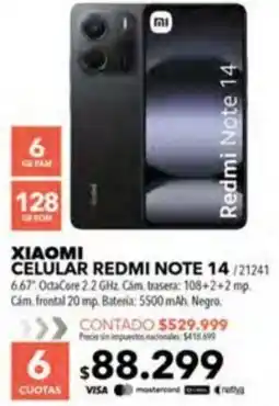 Nexon Xiaomi celular redmi note 14 oferta