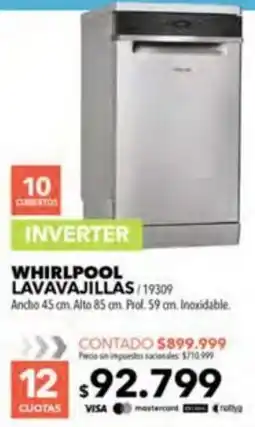 Nexon Whirlpool lavavajillas oferta
