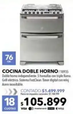 Nexon Electrolux cocina doble horno oferta