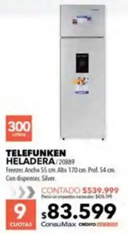 Nexon Telefunken heladera oferta