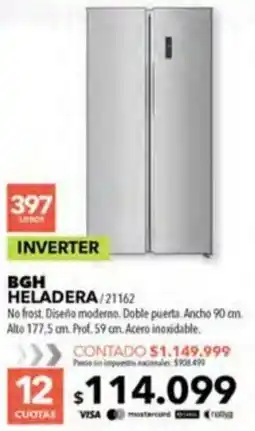 Nexon Bgh heladera oferta