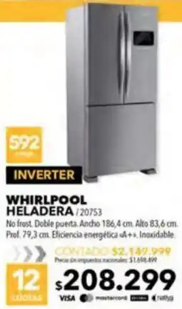 Nexon Whirlpool heladera oferta