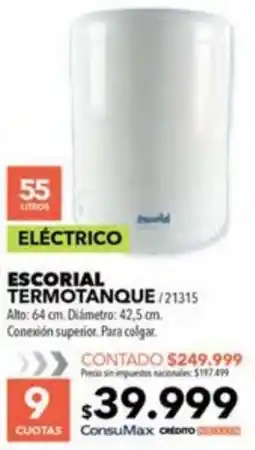 Nexon Eléctrico escorial termotanque oferta