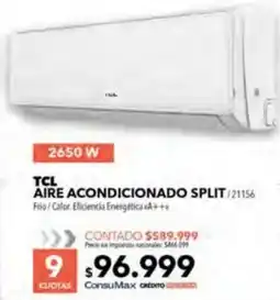 Nexon Tcl aire acondicionado split oferta