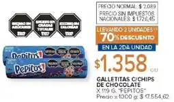 Carrefour Express Pepitos galletitas c/chips de chocolate oferta