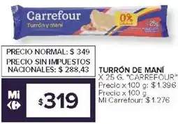 Carrefour Express Carrefour turrón de mani oferta