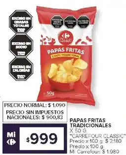 Carrefour Express Carrefour classic papas fritas tradicionales oferta