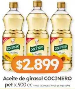 Cordiez Cocinero aceite de girasol pet oferta