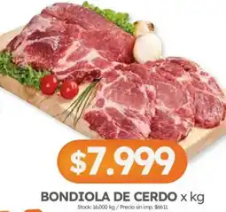 Cordiez Bondiola de cerdo oferta