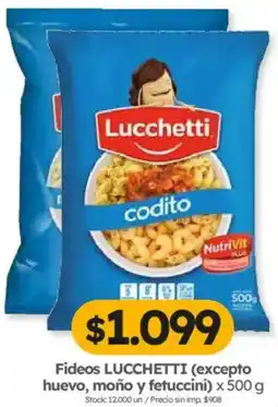 Cordiez Lucchetti fideos oferta