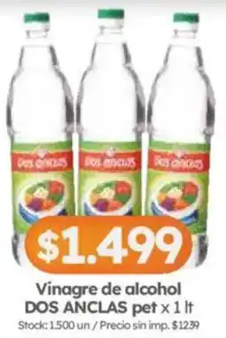 Cordiez Dos anclas vinagre de alcohol pet oferta