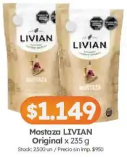 Cordiez Livian mostaza original oferta