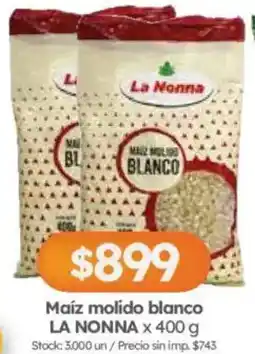 Cordiez La nonna maíz molido blanco oferta