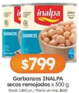 Cordiez Inalpa garbanzos secos remojados oferta