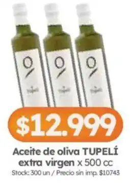 Cordiez Tupelí aceite de oliva extra virgen oferta