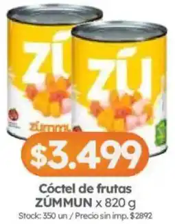 Cordiez Zúmmun cóctel de frutas oferta